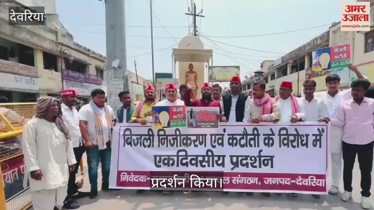 SP Youth Front protested against power cuts and privatization