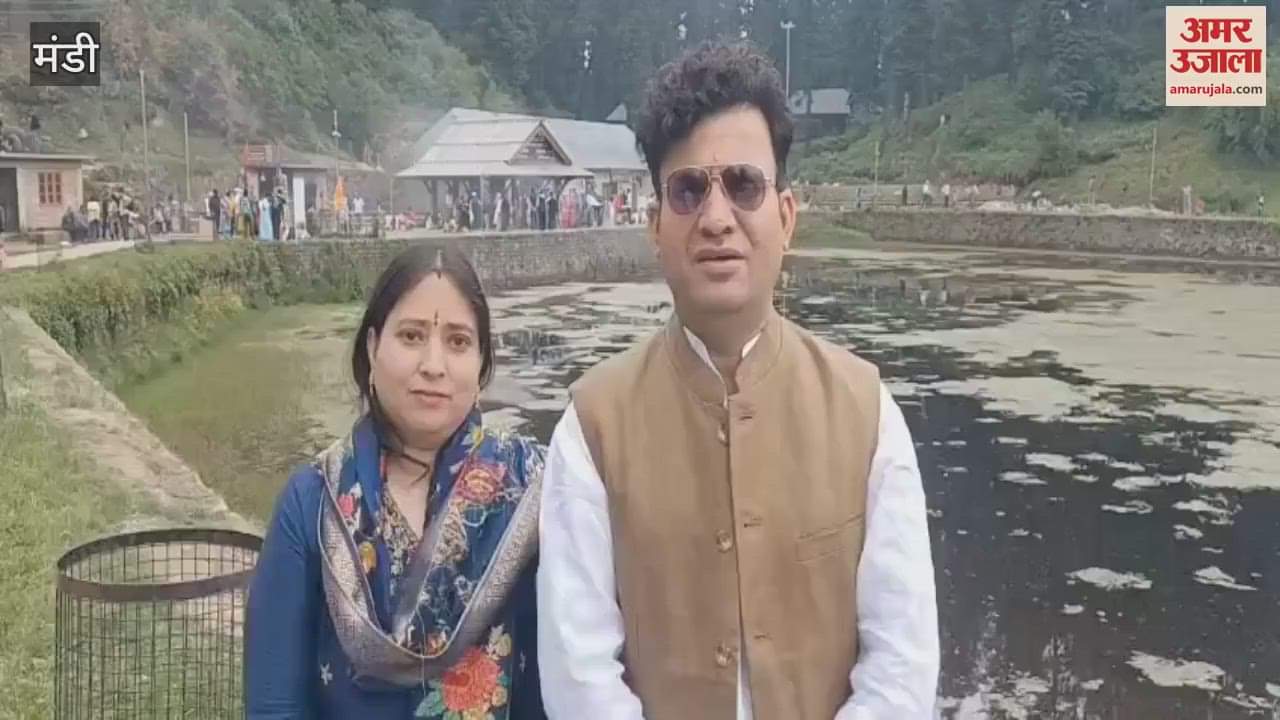 Mandi Delhi BJP MLA Ravi Negi paid obeisance at Kamrunaag temple