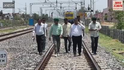 In Ambala, nominated councillor Sachdeva visited the railway culvert and drains along with railway officials