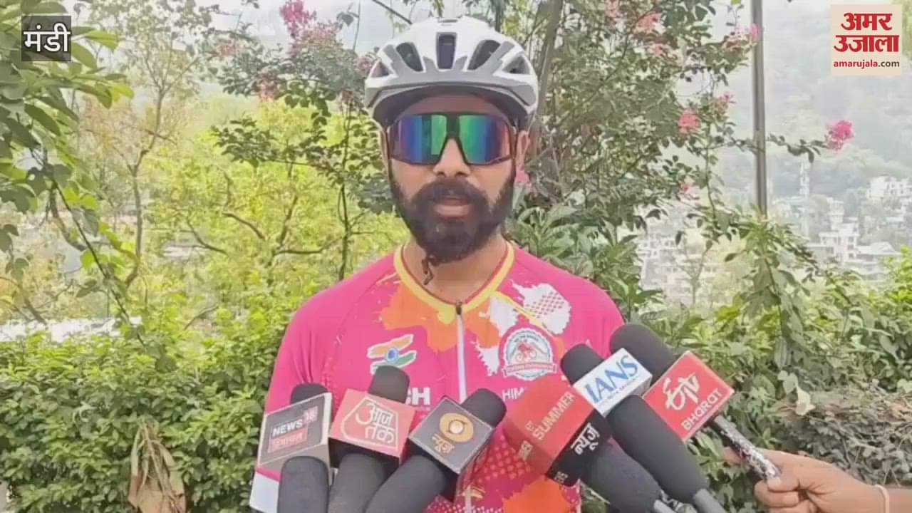 Mandi Jaspreet Paul of Mandi reached the highest Krishna temple from sea level on a bicycle