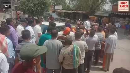 Una Brave soldier SI Beas Dev Sandhu given a grand welcome in village Bathu