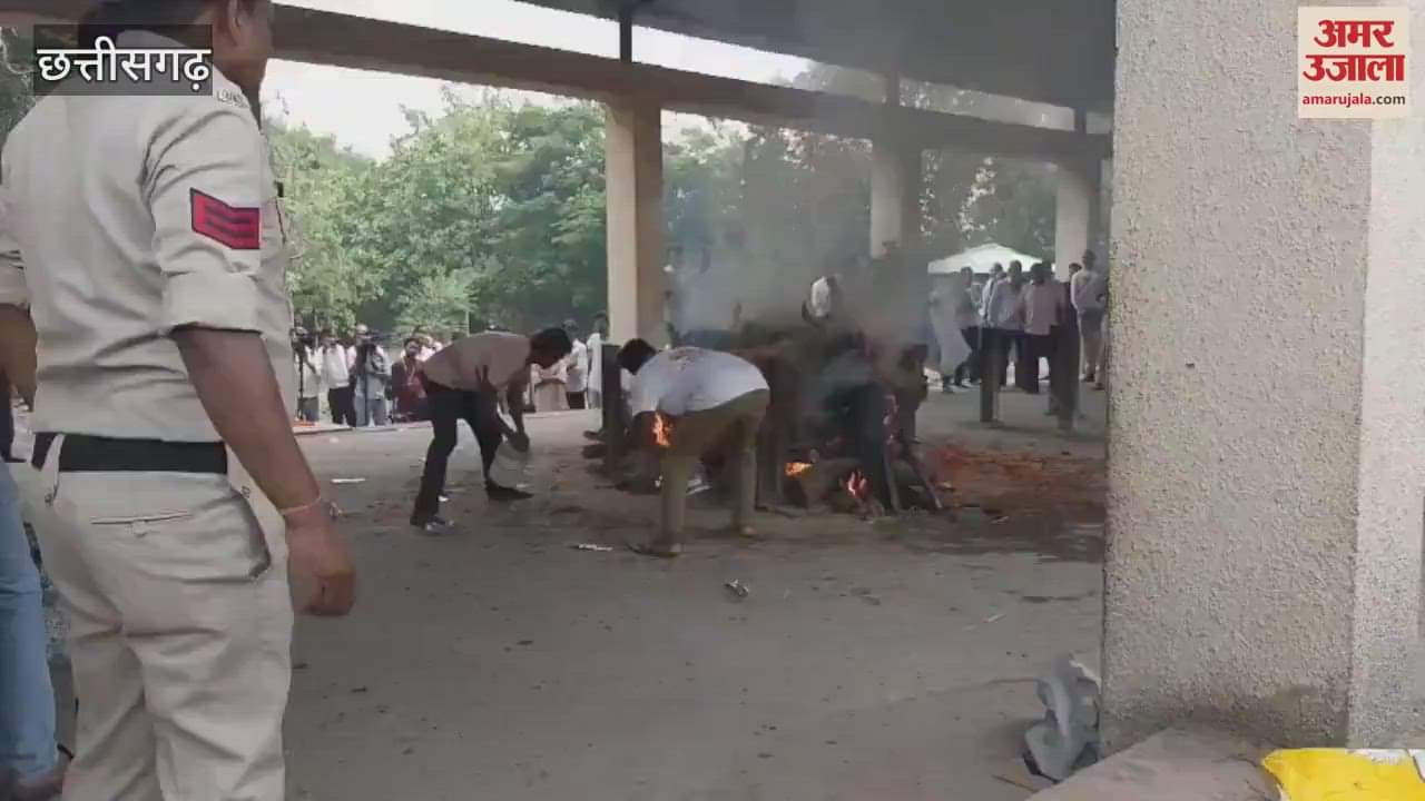 बलिदान एएसपी गिरपूंजे का अंतिम संस्कार: दिया गया गॉर्ड ऑफ ऑनर, सम्मान में झुके सिर