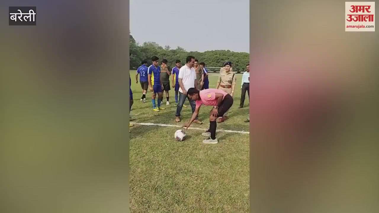 Football competition begins at Bareilly PAC ground