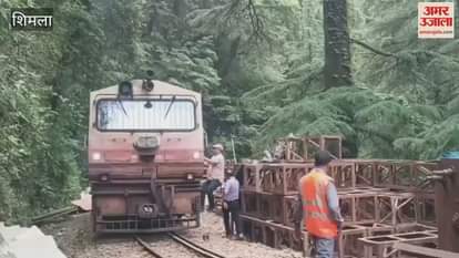 Shimla Construction of the damaged railway track bridge in Summerhill during the natural disaster has been completed