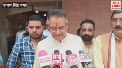 Agriculture Minister Ganesh Joshi launched the corporation leanliness app in rudrapur