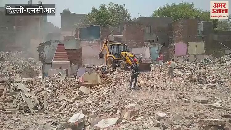 Demolition Drive Underway At Kalkaji’s Bhoomihin Camp – Amar Ujala Hindi News Live