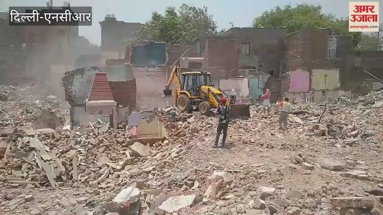 Demolition drive underway at Kalkaji's Bhoomihin Camp