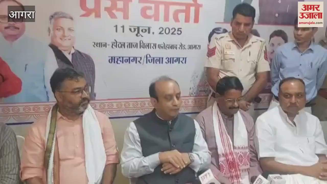 Rajya Sabha MP Sudhanshu Trivedi attacked opposition parties in Agra