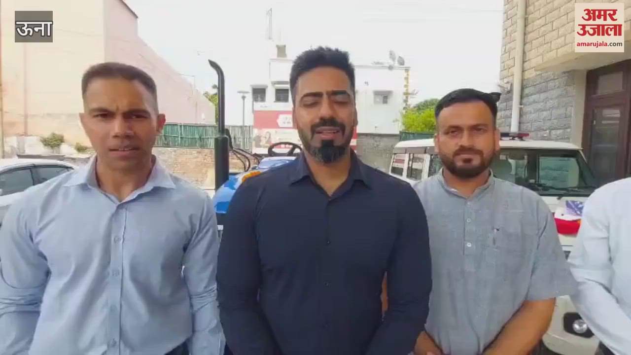 Sonalika Tractor Industry presented a tractor to the District Administration of Una