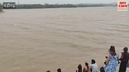 light rain in Chandigarh people come Sukhna lake light rain in Chandigarh people come Sukhna lake