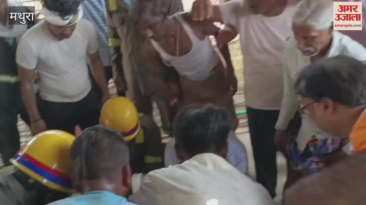 many  houses collapsed due to landslide many people trapped under debris in mathura