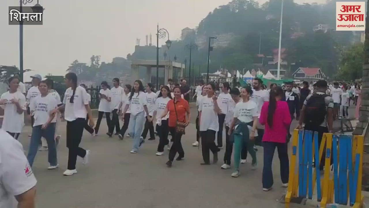 Shimla Mayor flagged off the walkathon spread awareness about cervical cancer and organ donation