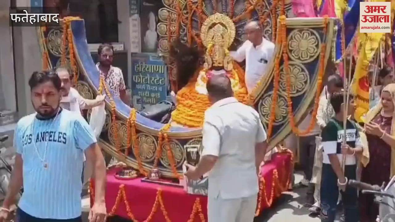 Beautiful flag procession of Shri Shyam Baba started from Tohana in Fatehabad, devotees rejoiced with joy