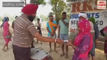 Social worker Rajinder Singh Khote is helping the laborers