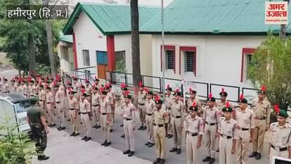 Hamirpur The second day of the NCC camp began with a PT session