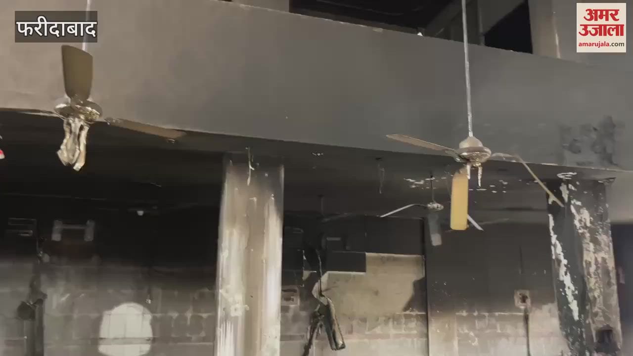 A Gurudwara caught fire in Faridabad due to short circuit in music system