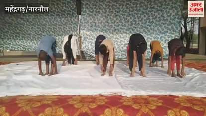 Three day yoga training camp concluded in Mahindergarh