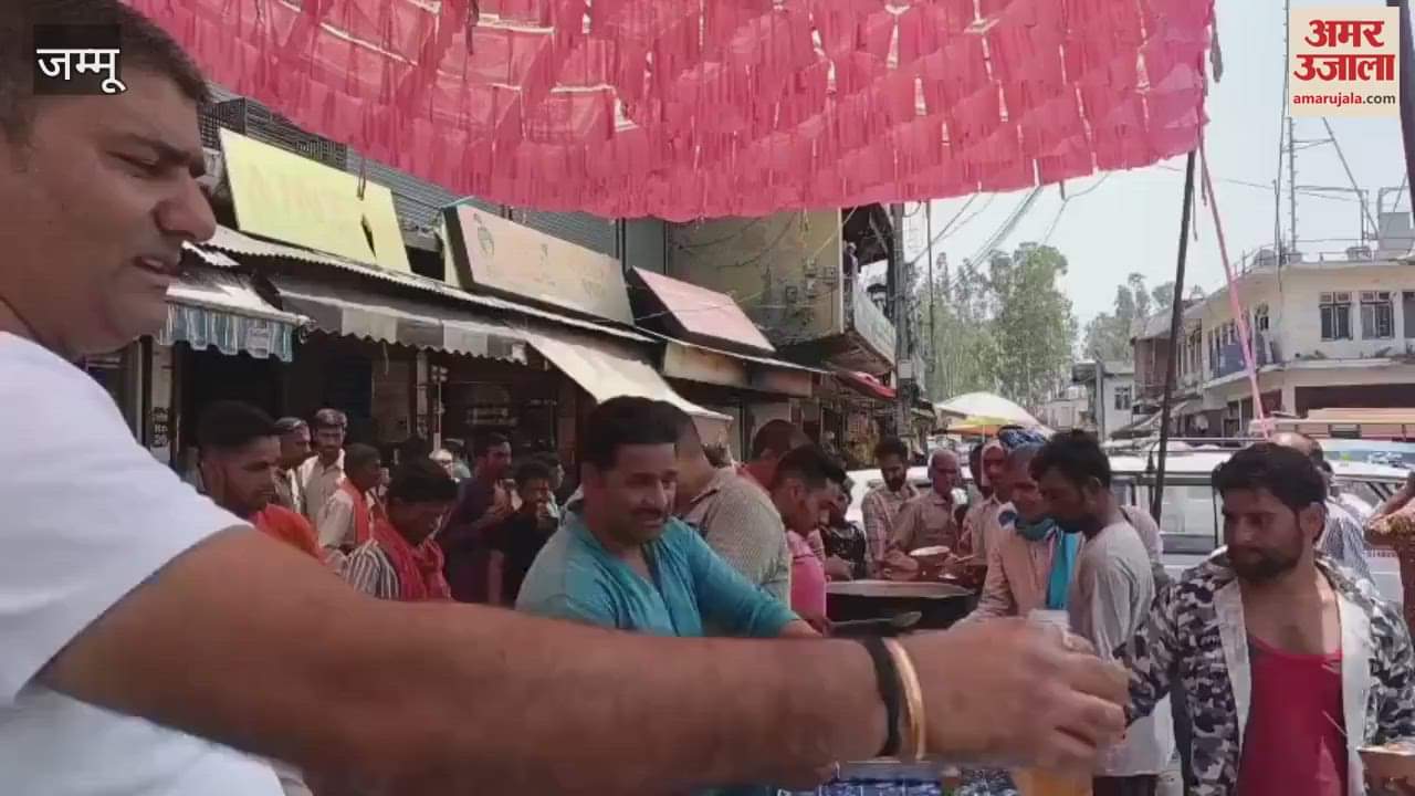 Chhabil set up at Reasi bus stand, shopkeepers busy serving cold water and food