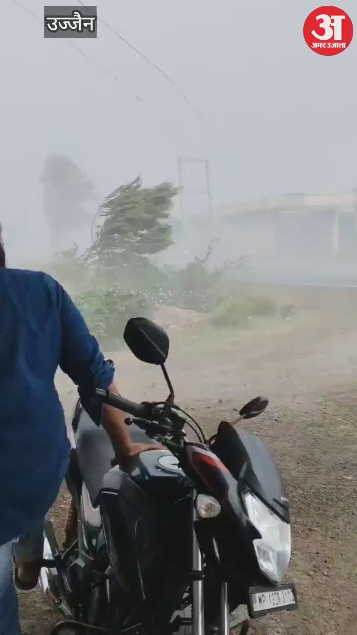 such a storm came that people kept watching, the video of the incident is going viral