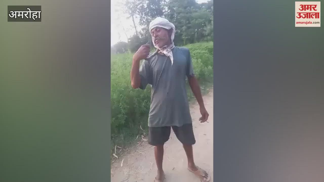 Playing with snake in Gajraula proved costly, youth got his tongue bitten, admitted to ICU... condition critical