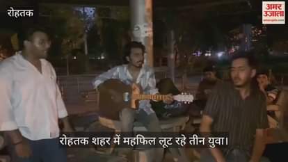 Three youngsters from Rohtak organize a gathering with music in the park