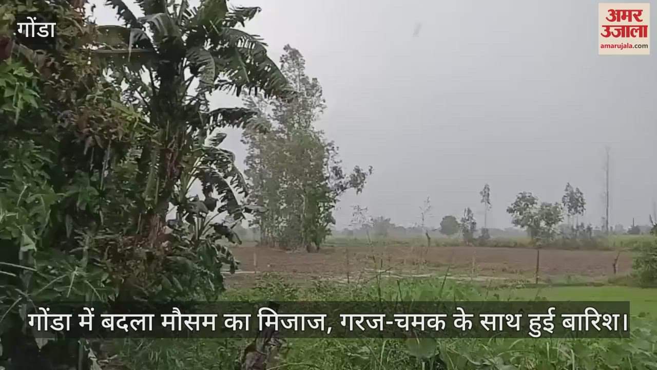 गोंडा में बदला मौसम का मिजाज, गरज-चमक के साथ हुई बारिश