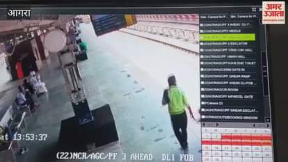 innocent child was kidnapped from Agra Cantt station incident was captured on CCTV