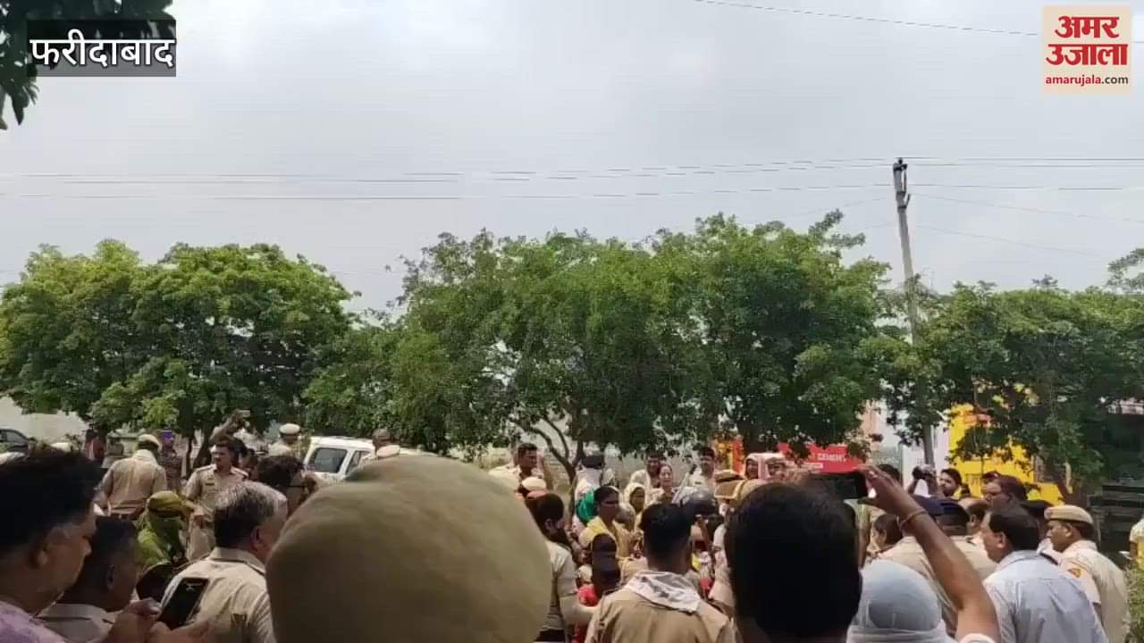 strong opposition to dumping garbage in dumping station in Faridabad