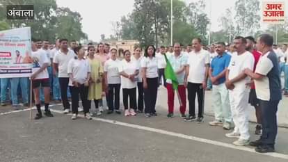 Marathon organized before Yoga Day in Ambala
