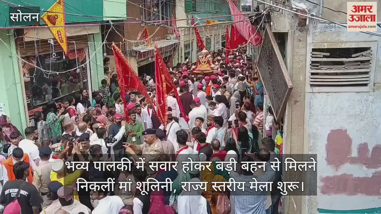maa Shoolini left to meet her elder sister riding a grand palanquin, state level fair begins