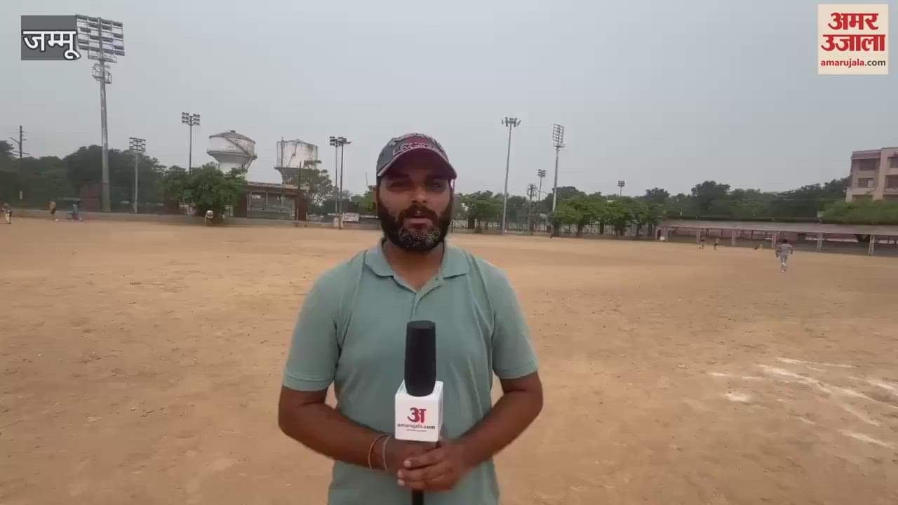 Even in the age of mobile phones, the youth of Jammu practice cricket in the field early in the morning