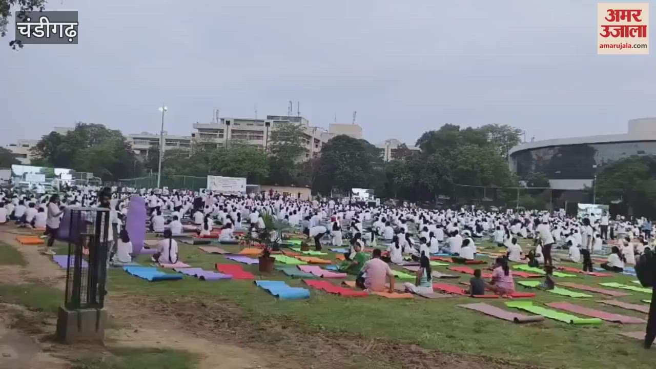International Yoga Day celebrated at Chandigarh PGI