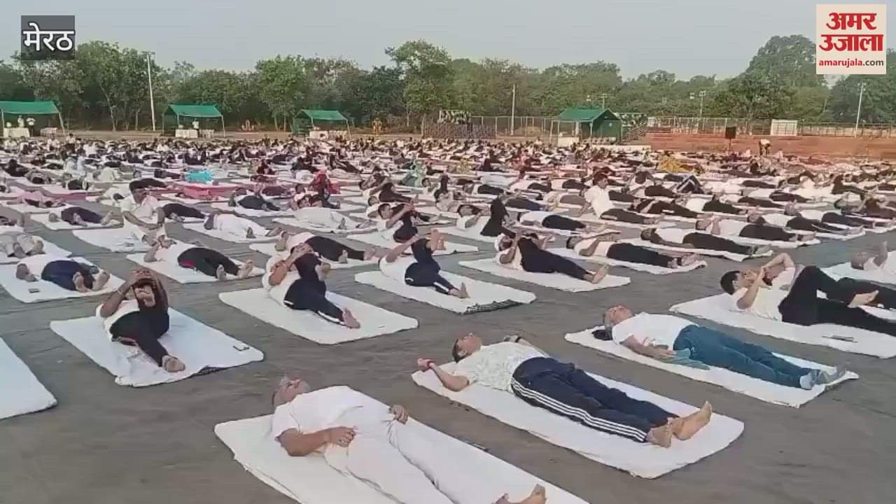Yoga at Kulwant Singh Stadium in Meerut