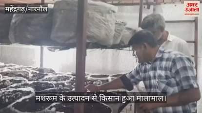 Farmer Yogendra Yadav is earning lakhs from mushroom farming