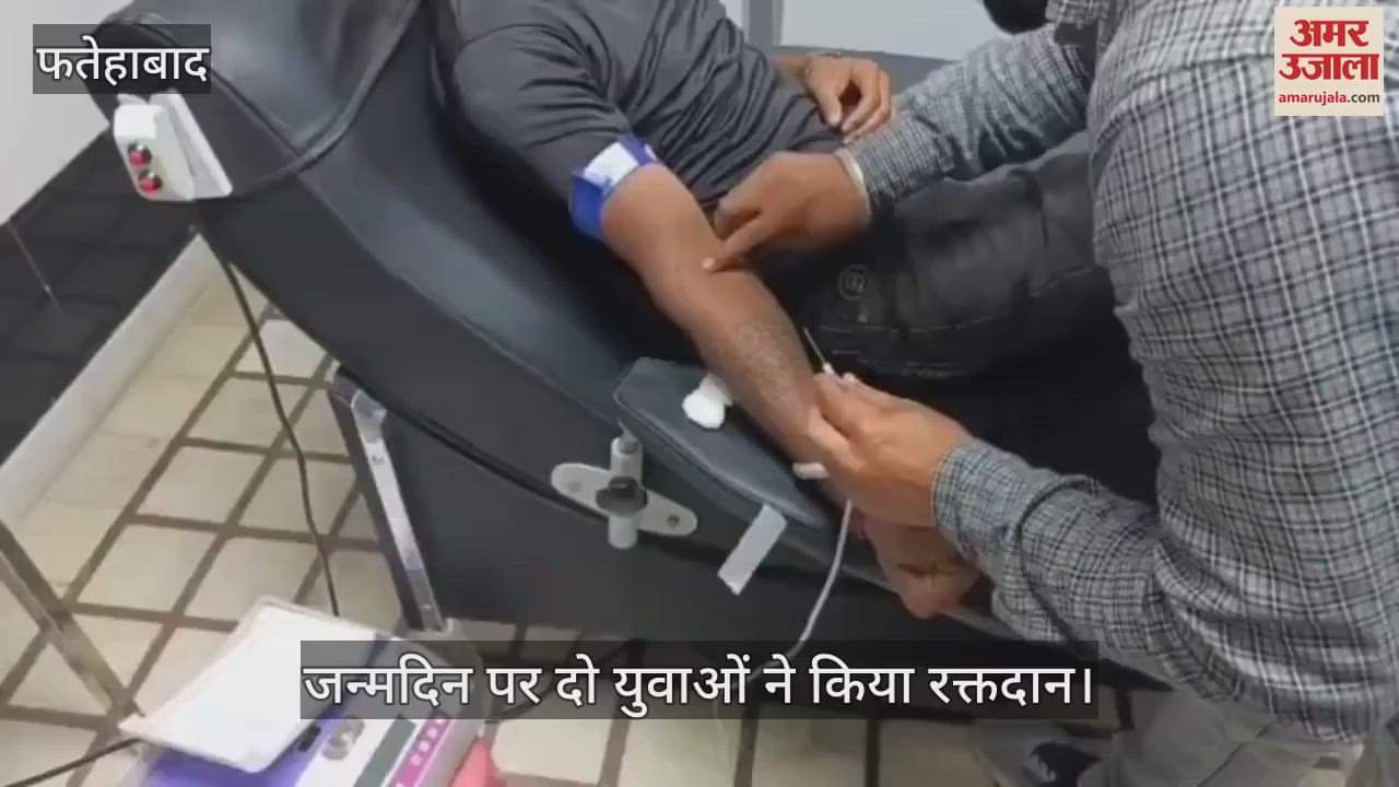 Two youths donated blood on their birthday