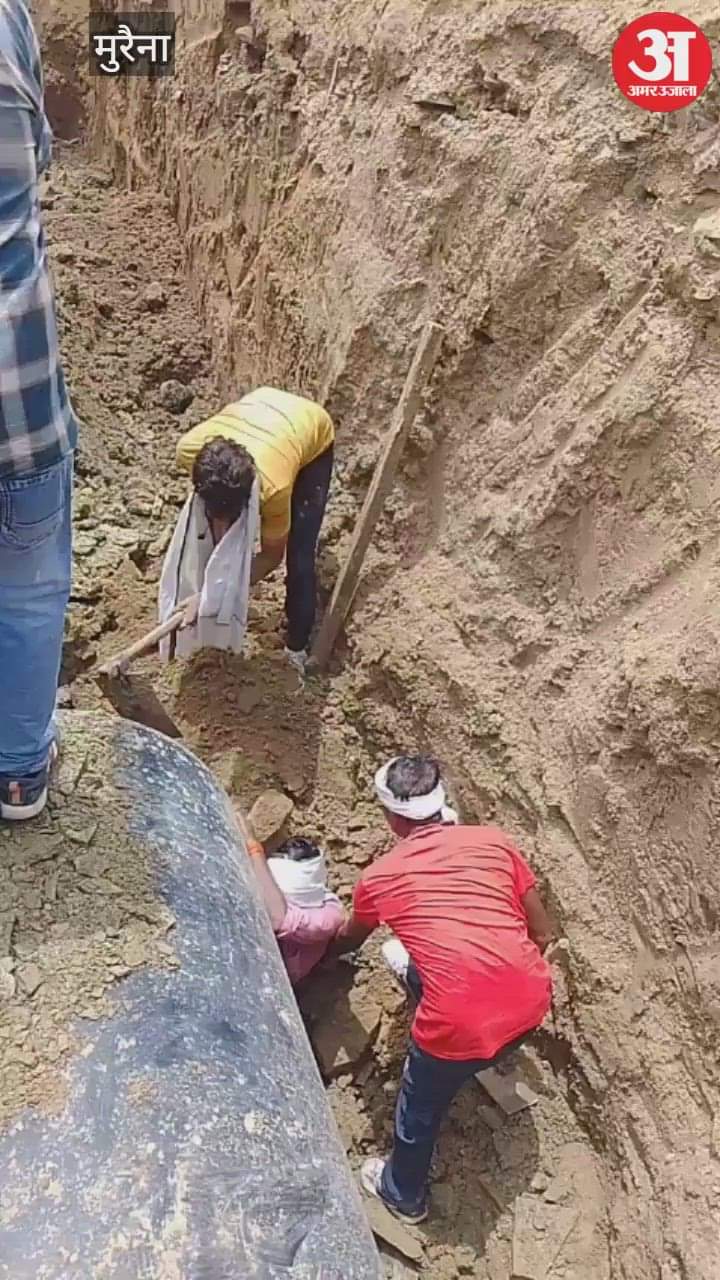 Soil collapse in Chambal Water Project, a worker died after being buried under the soil collapse