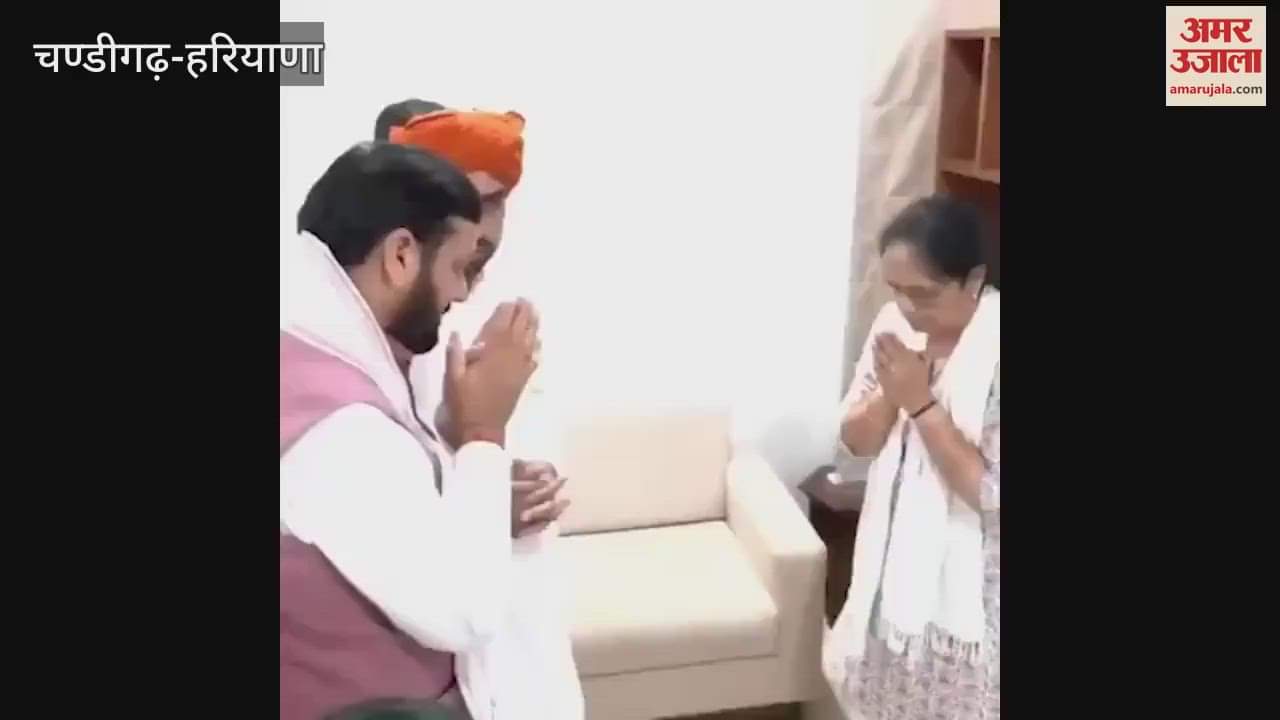 CM Saini reached Ahmedabad met family members of former CM Vijay Rupani