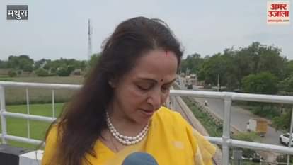 MP Hema Malini inspected Mathura-Bareilly highway