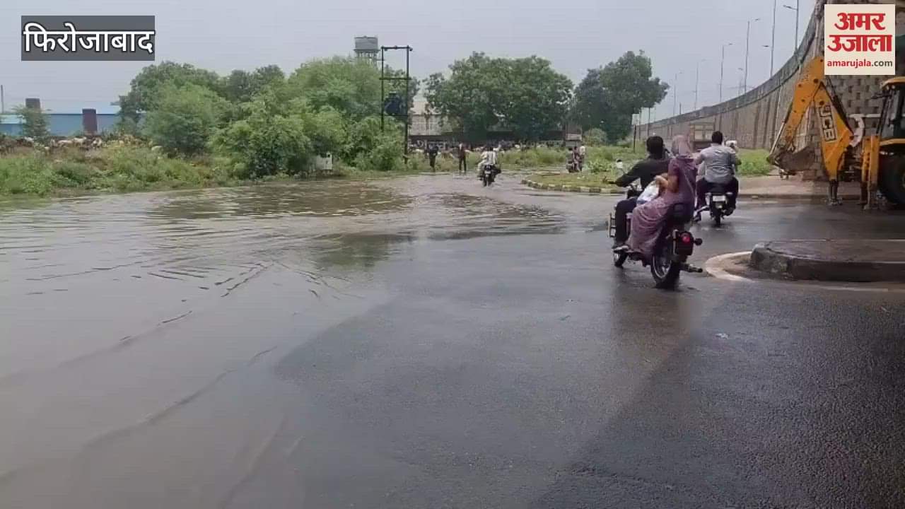 underpass of Firozabad's Pioneer Bridge has become a pond
