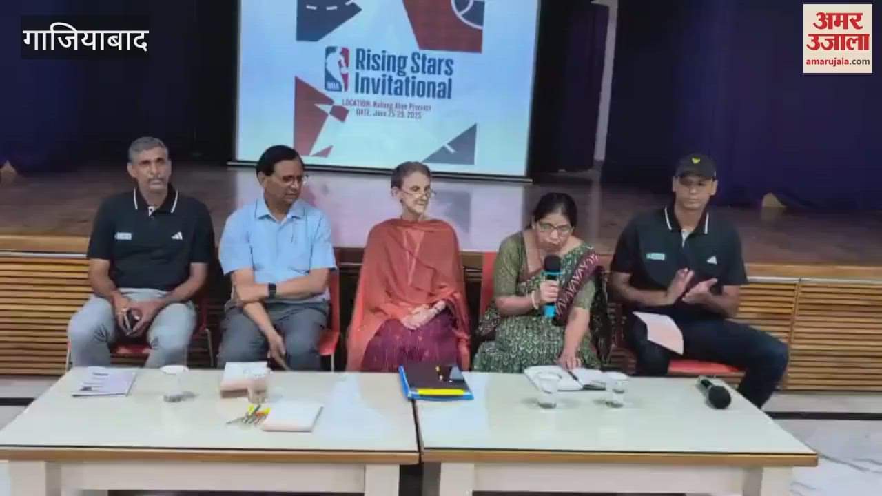 Principal Manjula Singh giving information during a press conference held at Nehru World School