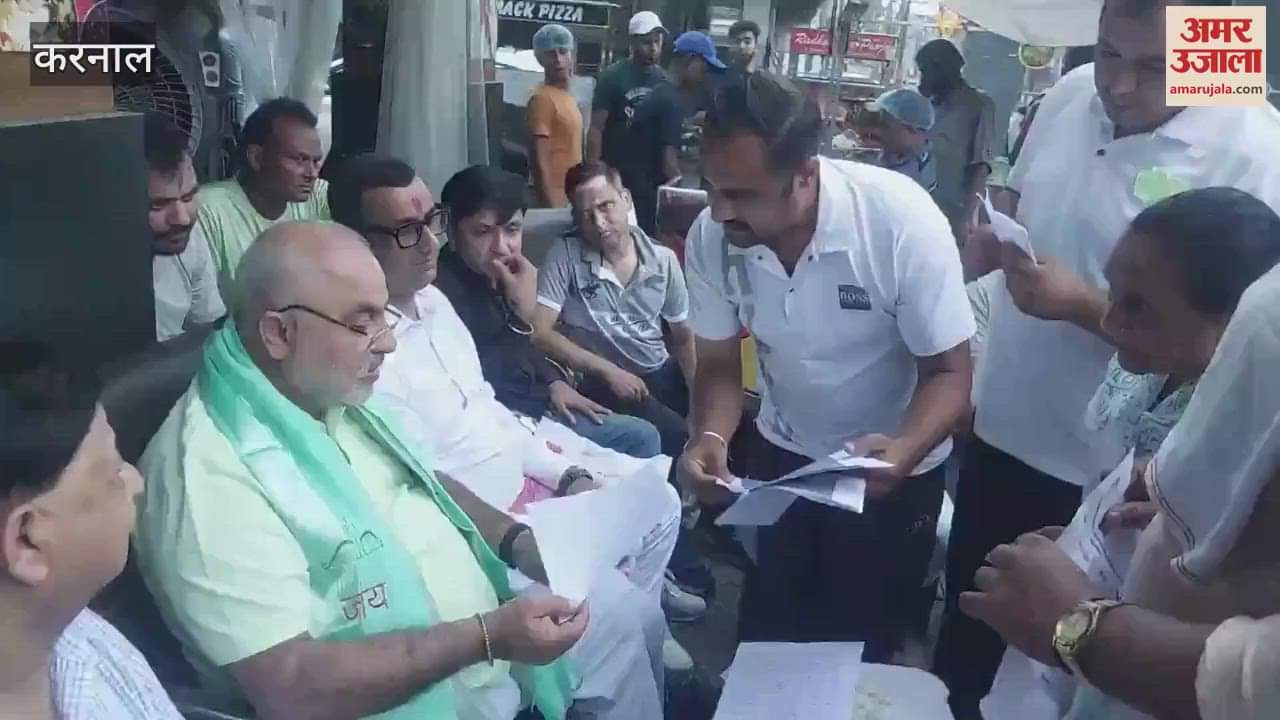 Karnal MLA Jagmohan Anand listened to people's problems in 'Chai Pe Charcha', many were resolved on the spot