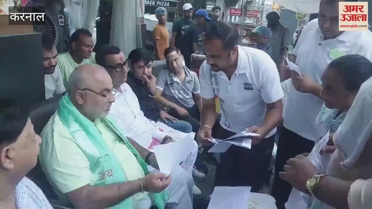 Karnal MLA Jagmohan Anand listened to people's problems in 'Chai Pe Charcha', many were resolved on the spot
