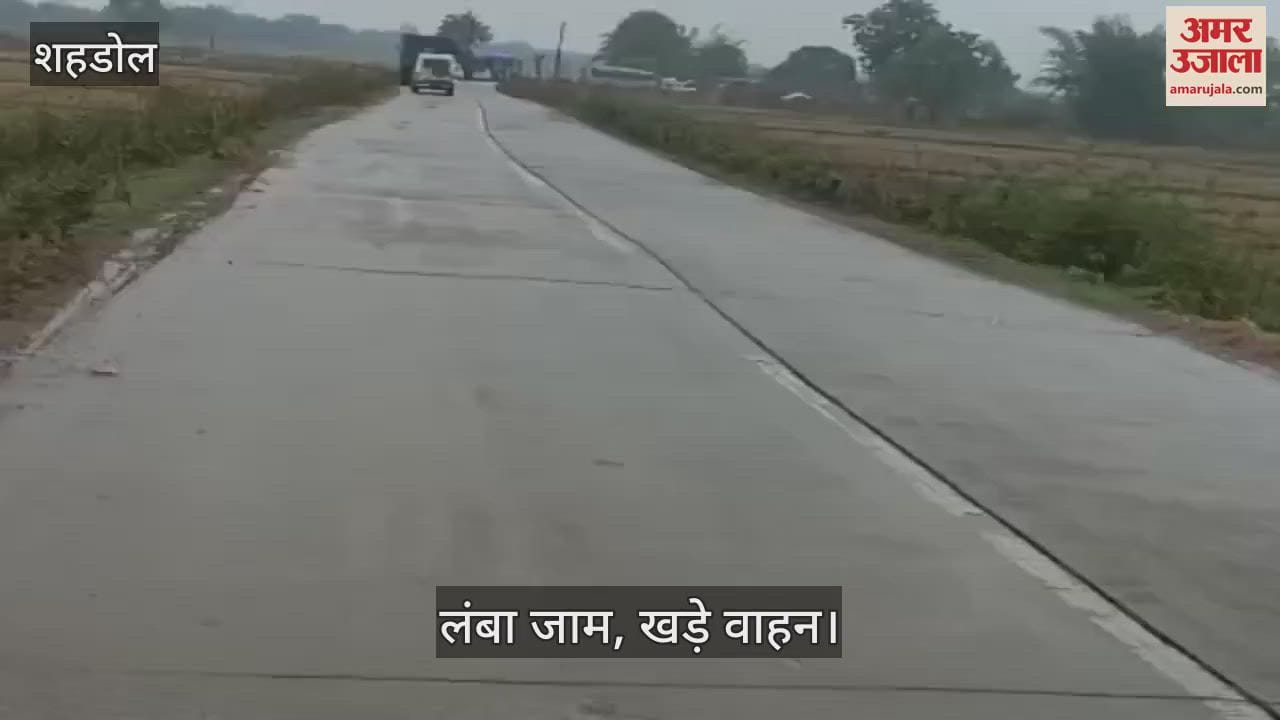 Shahdol News: Long jam on Shahdol-Rewa road, vehicles stuck for 18 hours