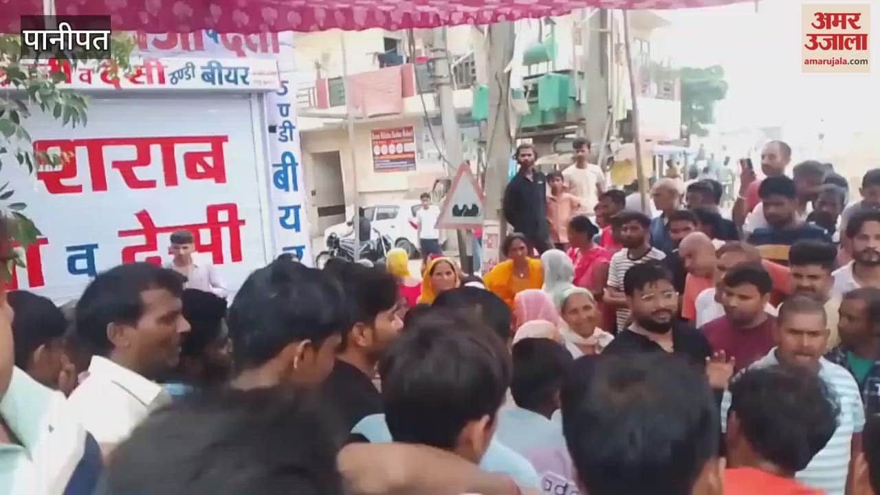 Anger erupted against the liquor shop in Rajnagar, Panipat, women created a ruckus