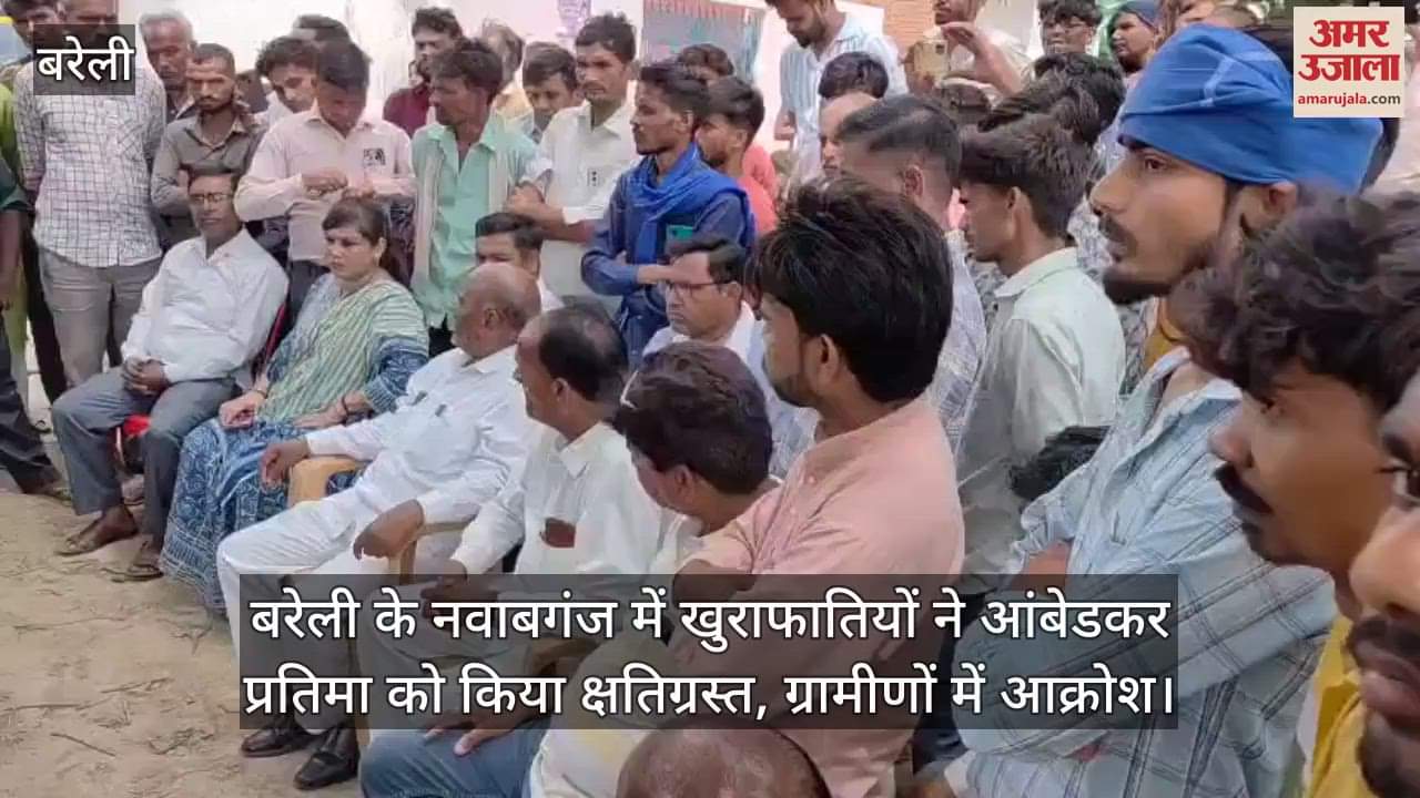 Miscreants damaged Ambedkar statue in Bareilly Nawabganj