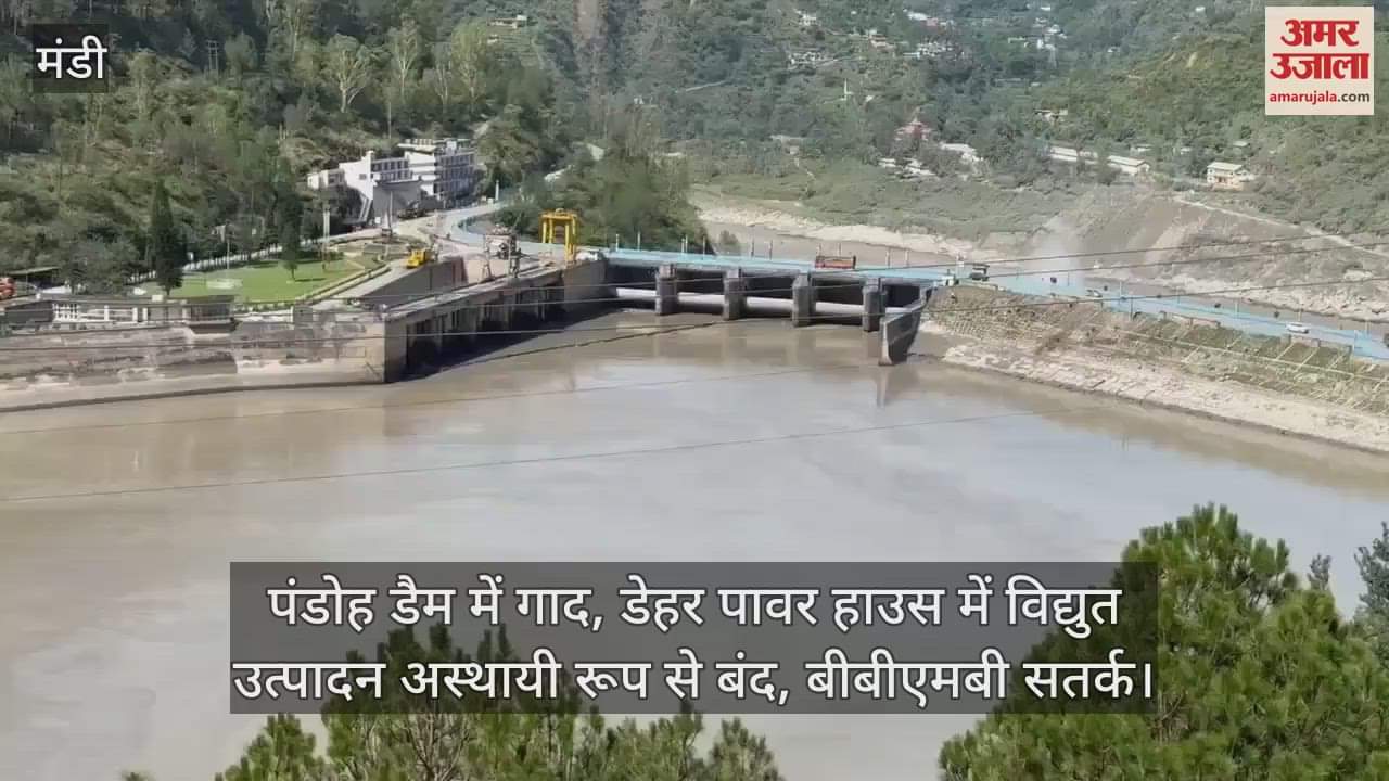 Heavy silt and silt in Pandoh Dam, power generation at Dehar Power House temporarily stopped, BBMB alert