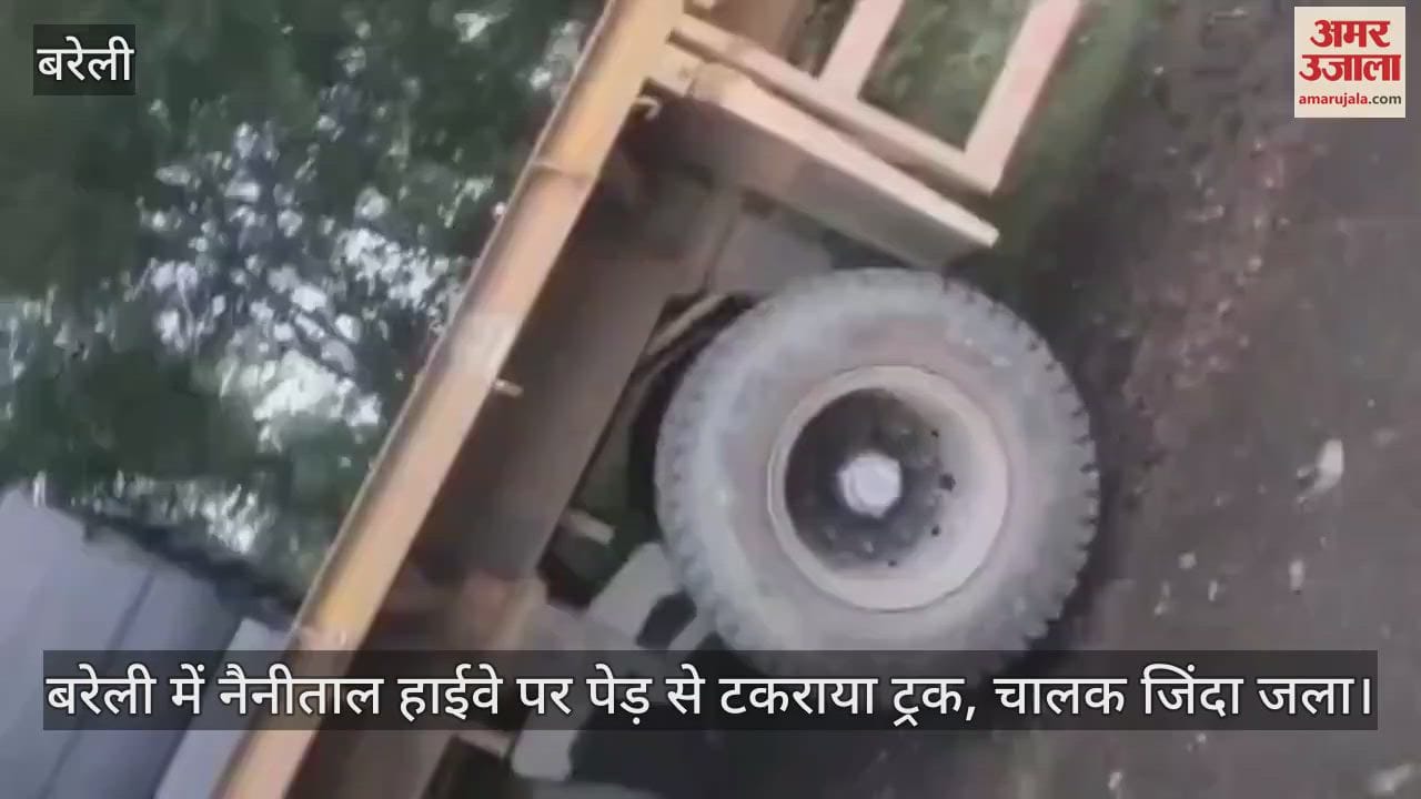 driver dies after truck collided with tree in Bareilly