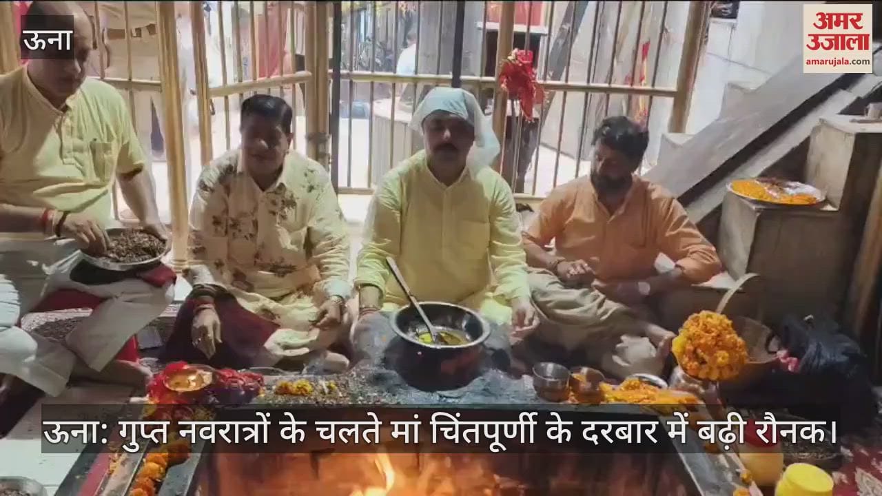 Una: Due to Gupt Navratri, the court of Maa Chintapurni became more lively
