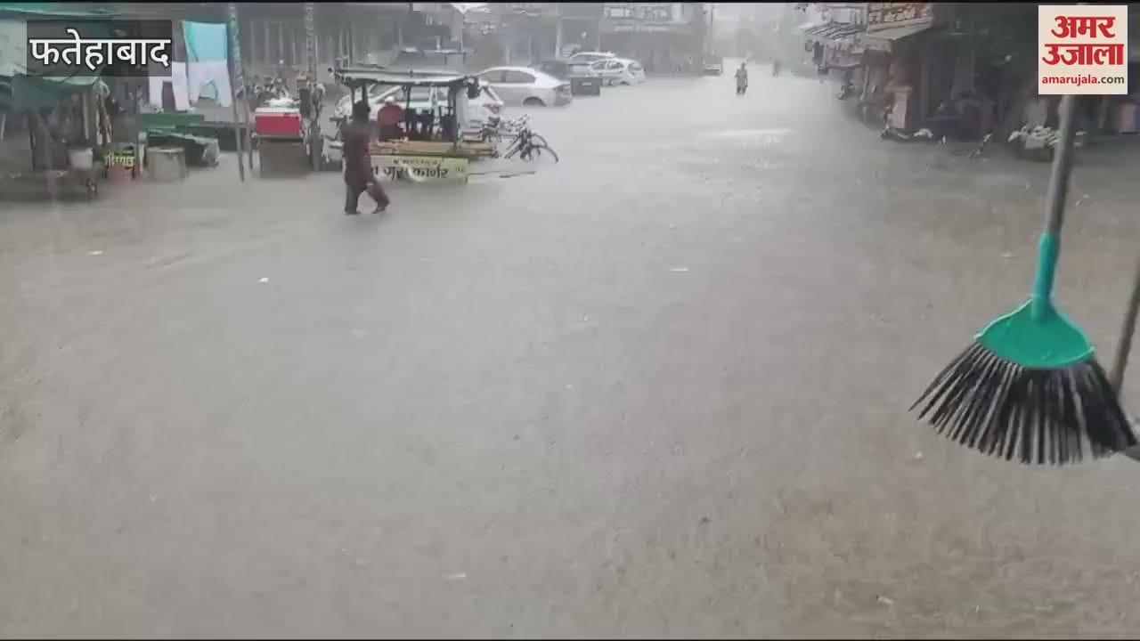 Torrential rain in Fatehabad, waterlogging in the city