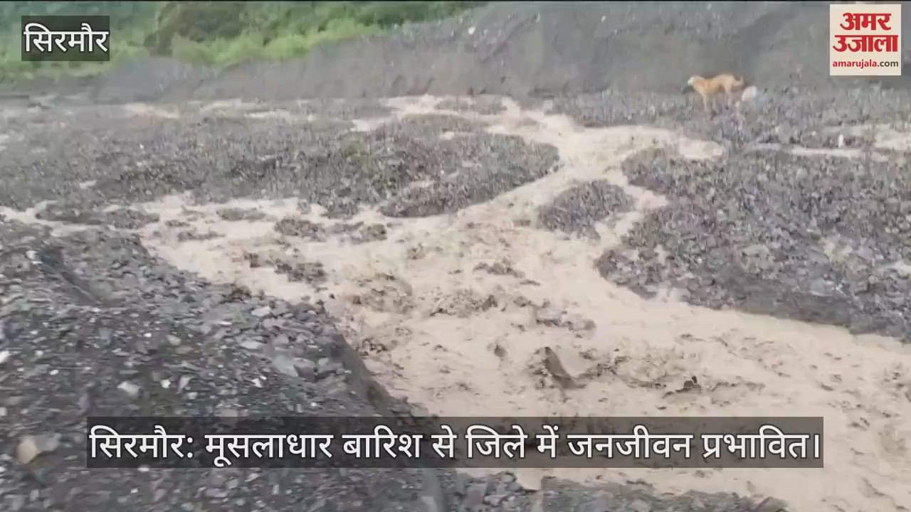 Sirmaur: Torrential rain affects life in the district